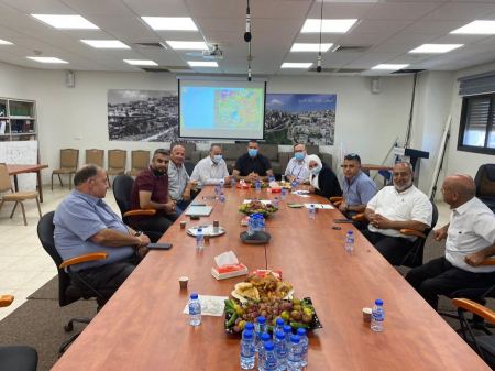 منصور وإيمان بزيارة عمل لمجلس يافة الناصرة